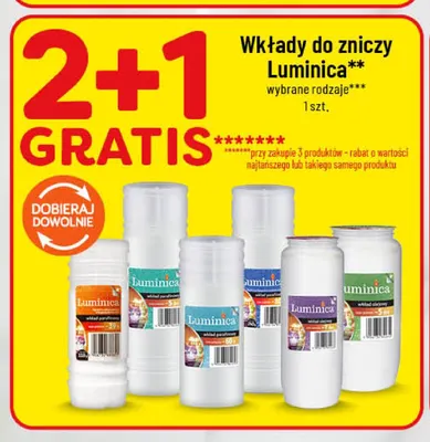 Wkłady do zniczy Luminica promocja w POLOmarket