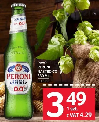 Piwo Peroni Nastro 0% 330ML promocja w Selgros