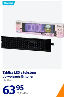 Tablica LED z tekstem do wpisania Briloner promocja w Action