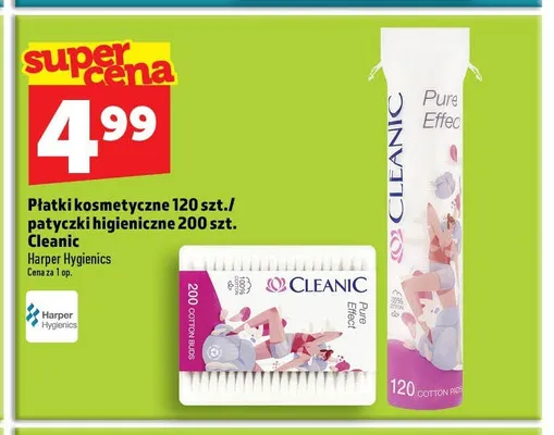 Płatki kosmetyczne Cleanic promocja w TOPAZ