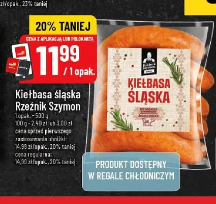 Kiełbasa śląska Rzeźnik Szymon promocja w POLOmarket