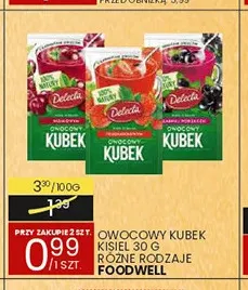 Kisiel Owocowy Kubek Delecta promocja w Wafelek