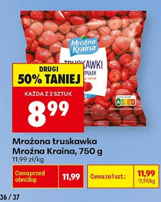 Mrożona truskawka Mroźna Kraina promocja w Biedronka