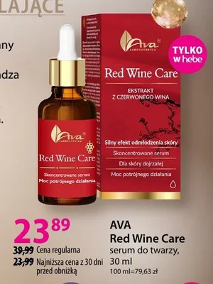 Serum Red Wine Care do twarzy promocja w Hebe