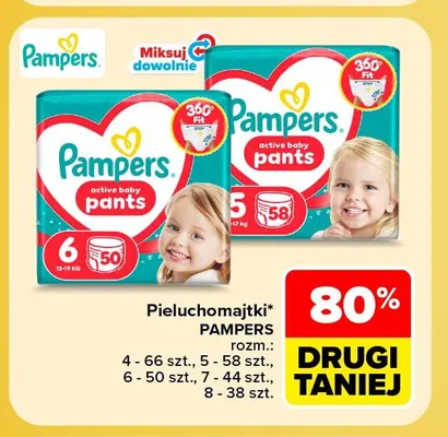 Pieluchomajtki Pampers rozm. 7 promocja w Carrefour Market