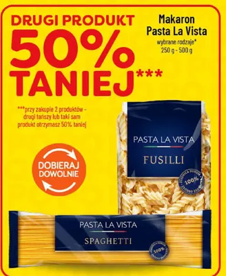 Makaron Pasta La Vista wybrane rodzaje promocja w POLOmarket