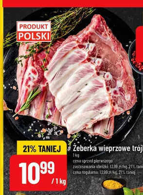Żeberka wieprzowe trójkąty promocja w POLOmarket