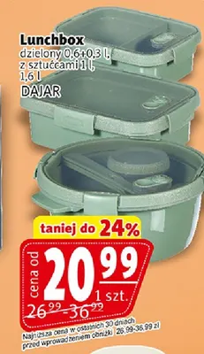 Lunchbox ze sztućcami 1 l Dajar promocja w Prim Market
