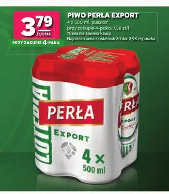 Piwo Perła Export 4-pak promocja w Stokrotka