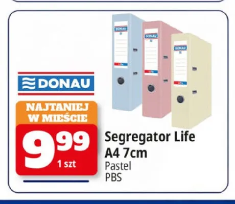 Segregator Donau Life A4 7 cm Pastel promocja w Leclerc