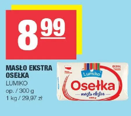 Masło ekstra Ósełka promocja w SPAR