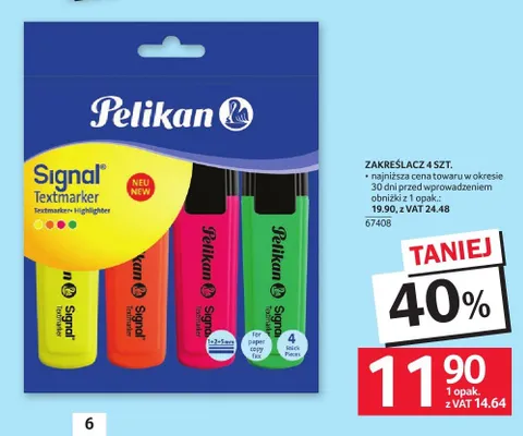 Zakreślacz Pelikan Signal promocja w Selgros