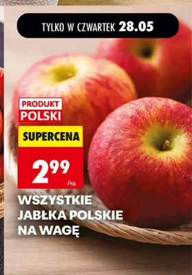 Jabłka polskie na wagę promocja w Biedronka