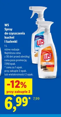 Spray do czyszczenia tłuszcz W5 promocja w Lidl