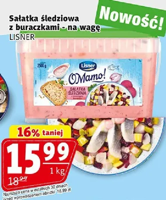 Sałatka śledziowa z buraczki - na wagę promocja w Prim Market