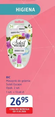 Maszynki do golenia Soleil Escape BIC promocja w Drogerie DM