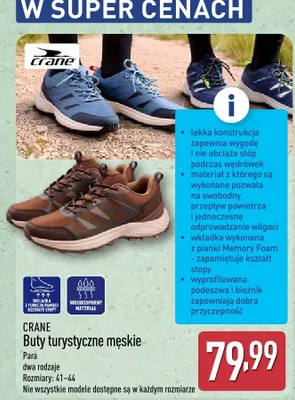 Buty turystyczne męskie promocja w Aldi