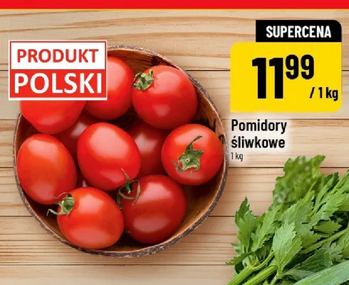 Pomidory śliwkowe polskie promocja w POLOmarket