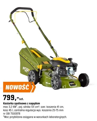 Kosiarka spalinowa z napędem promocja w OBI