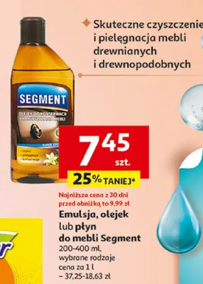Emulsja, olejek lub płyn do mebli, wybrane rodzaje promocja w Auchan
