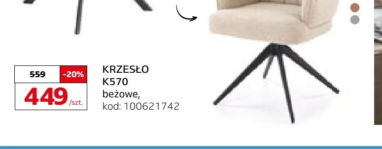 Krzesło K570 promocja w Komfort