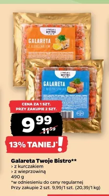 Galareta z kurczakiem Twoje Bistro promocja w Netto