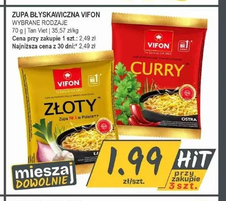 Zupa błyskawiczna Vifon Curry promocja w Słoneczko