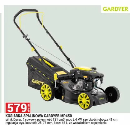 Kosiarka spalinowa Gardyer MP450 promocja w Merkury Market