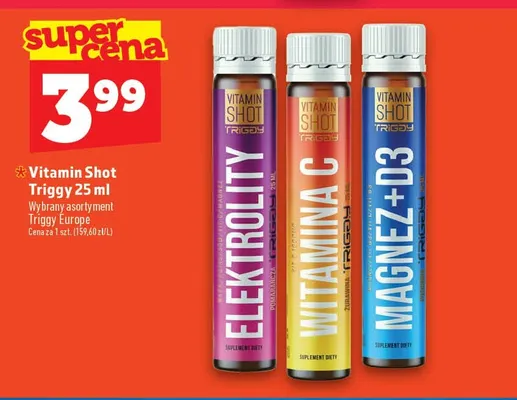 Vitamin Shot Triggy Witamina C żurawina promocja w TOPAZ