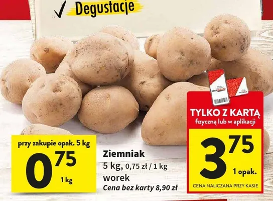 Ziemniak worek promocja w Intermarche