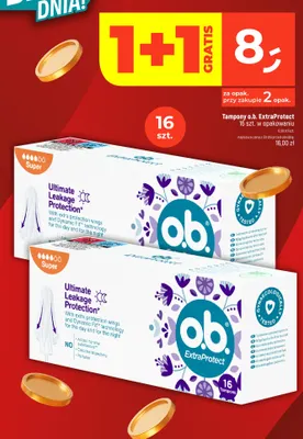 Tampony o.b. ExtraProtect Super promocja w Dealz
