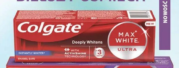 Pasta do zębów Colgate Max White Ultra Deeply Whitens promocja w Hebe