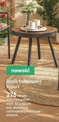 Stolik balkonowy Albert  promocja w Castorama