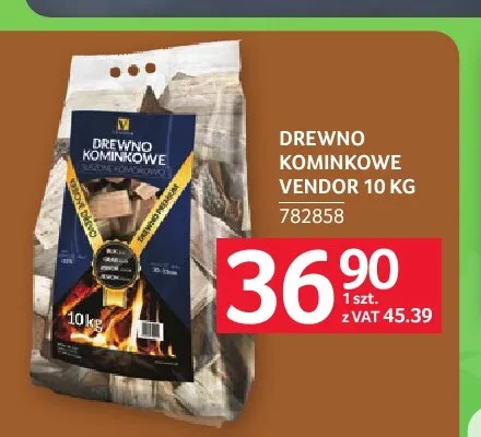Drewno kominkowe Vendor 10 kg promocja w Selgros