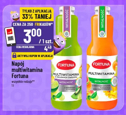 Napój multiwitamina Fortuna promocja w POLOmarket