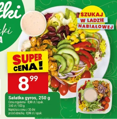 Sałatka gyros Białecki Kuchnia promocja w Twój Market