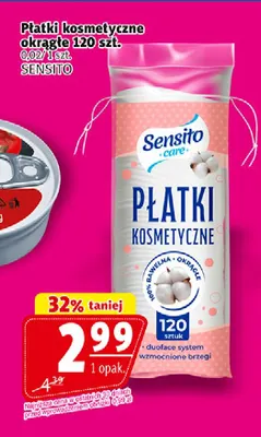 Płatki kosmetyczne okrągłe Sensito promocja w Prim Market