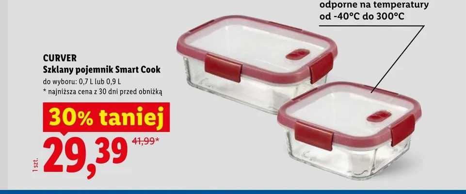 Szklany pojemnik CURVER Smart Cook promocja w Lidl