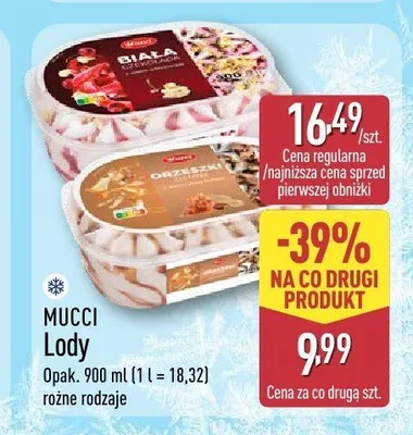 Lody Mucci promocja w Aldi