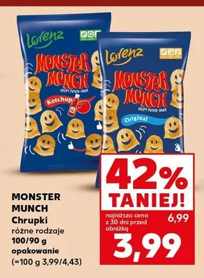 Chrupki Monster Munch original Lorenz promocja w Kaufland