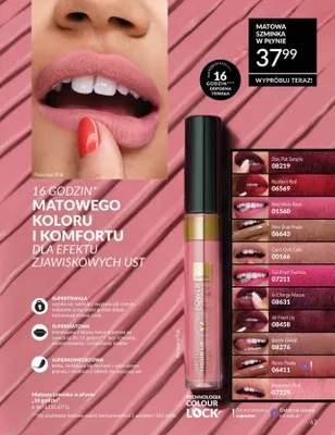 Matowa szminka w płynie Avon Power Stay 16 godzin promocja w AVON