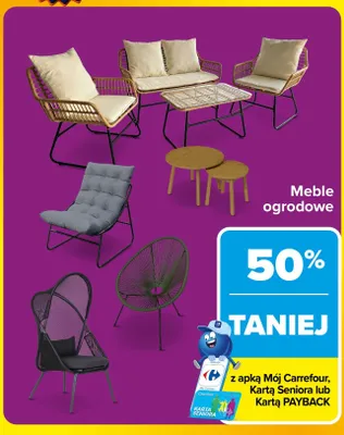 Meble ogrodowe Carrefour Market promocja w Carrefour Market