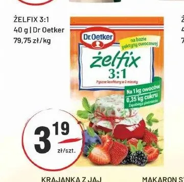 Żelfix 3:1 Dr. Oetker promocja w Sedal