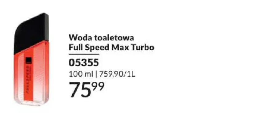 Woda toaletowa Full Speed Max Turbo promocja w AVON