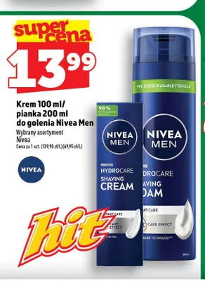 Krem do golenia Nivea Men Hydrocare promocja w TOPAZ