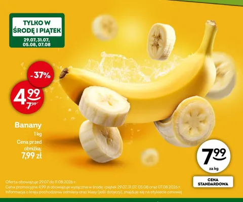 Banany promocja w Żabka