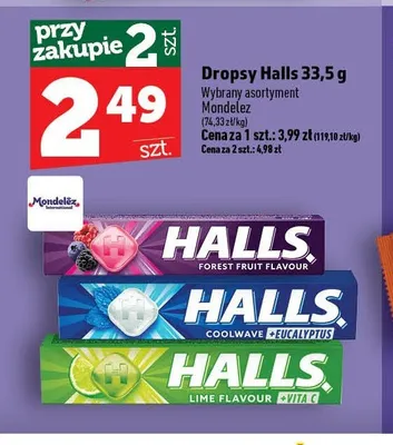Dropsy Halls Coolwave promocja w TOPAZ
