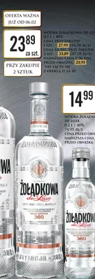 Wódka Żołądkowa de Luxe promocja w Dino