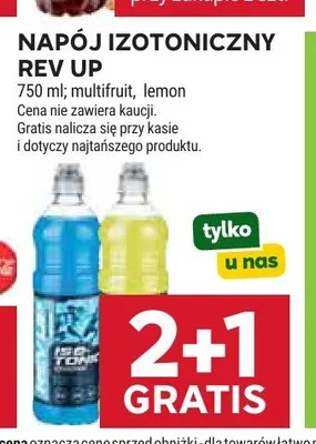 Napój izotoniczny Rev Up lemon promocja w Stokrotka
