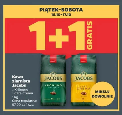 Kawa ziarnista Jacobs Krönung promocja w Netto